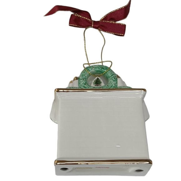 Spode Our First Home Ornament Ceramic Fireplace Stockings 2021 - Picture 3 of 11